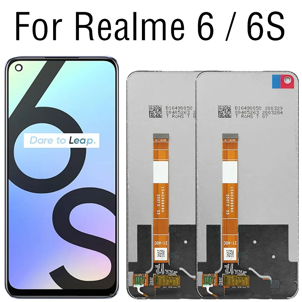6.5" For Realme 6 RMX2001 LCD Display Touch Screen Digitizer Assembly Replacement For OPPO Realme 6S RMX2002
6.5" For Realme 6 RMX2001 LCD Display Touch Screen Digitizer Assembly Replacement For OPPO Realme 6S RMX2002