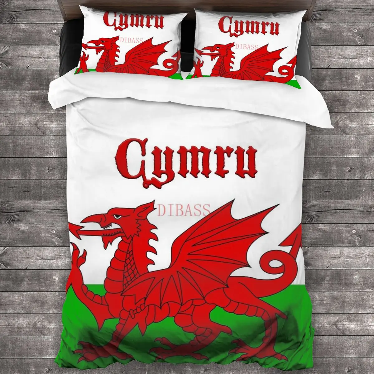 Wales Cymru Flag Baner - High Quality Image Soft Microfiber Comforter Set with 2 Pillowcase Quilt Cover With Zipper Closure
Wales Cymru Flag Baner - High Quality Image Soft Microfiber Comforter Set with 2 Pillowcase Quilt Cover With Zipper Closure