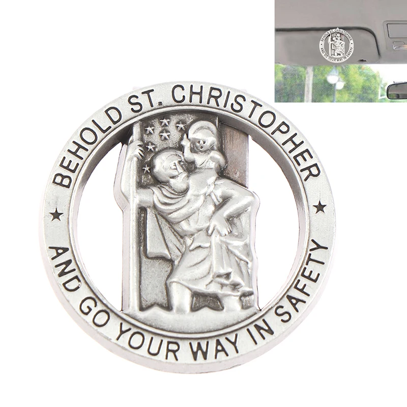 The St. Christopher Medal Car Visor Clip Will Bless You And Your Lover Safe Driving
The St. Christopher Medal Car Visor Clip Will Bless You And Your Lover Safe Driving