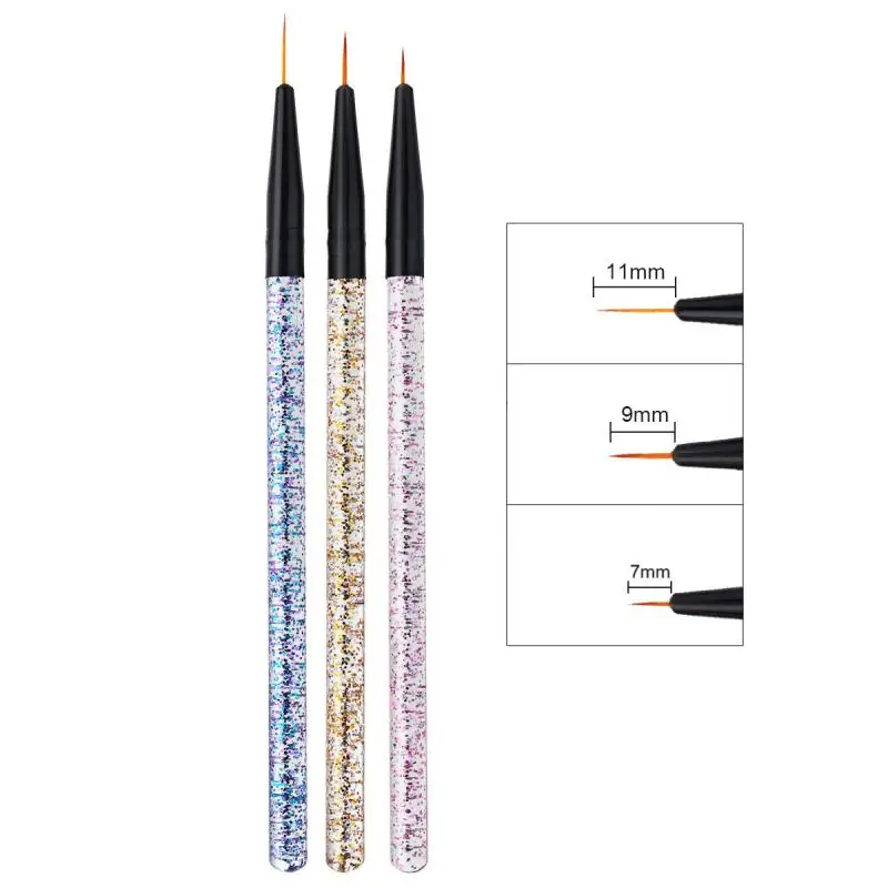 3pcs/set Nail Art Liner Painting Pen Acrylic Thin Liner Drawing Brushes Tips DIY Acrylic UV Gel Brushes Design Manicure Tools 
3pcs/set Nail Art Liner Painting Pen Acrylic Thin Liner Drawing Brushes Tips DIY Acrylic UV Gel Brushes Design Manicure Tools