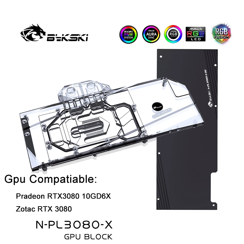 Bykski GPU Water Block For Pradeon RTX3080 10GD6X /Zotac RTX 3080 Graphics card Radiator,VGA Liquid Cooler 12V 5V N-PL3080-X
Bykski GPU Water Block For Pradeon RTX3080 10GD6X /Zotac RTX 3080 Graphics card Radiator,VGA Liquid Cooler 12V 5V N-PL3080-X
