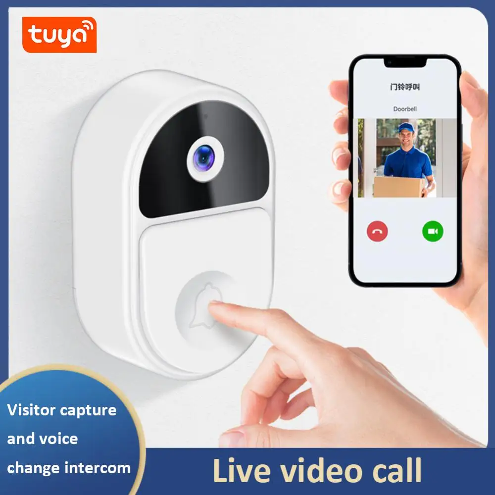 Tuya Video Doorbell WiFi Outdoor Door Bell Waterproof IP65 Battery Intercom Smart Home Wireless Doorbell Phone Camera Monitor 
Tuya Video Doorbell WiFi Outdoor Door Bell Waterproof IP65 Battery Intercom Smart Home Wireless Doorbell Phone Camera Monitor