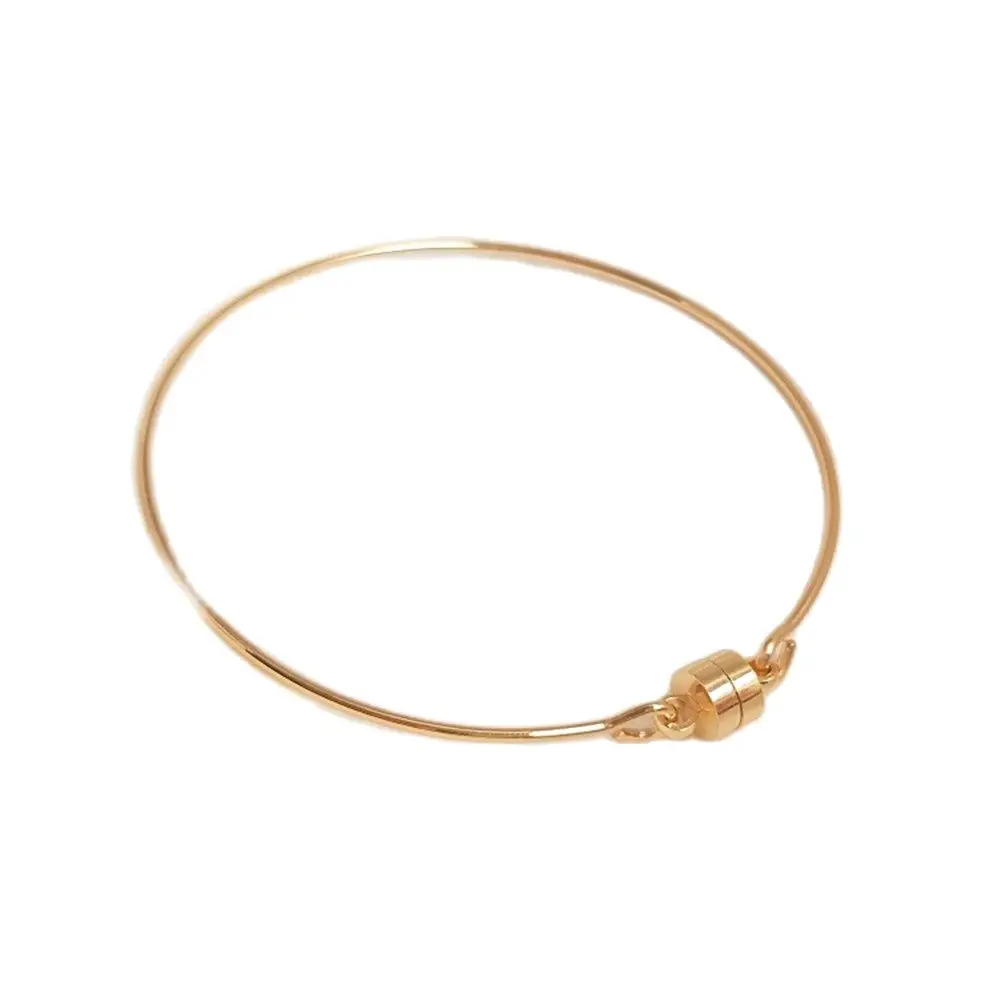 Magnet clasp circular bracelet 14K gold clasp bracelet simple fashion diy plated gold material
Magnet clasp circular bracelet 14K gold clasp bracelet simple fashion diy plated gold material