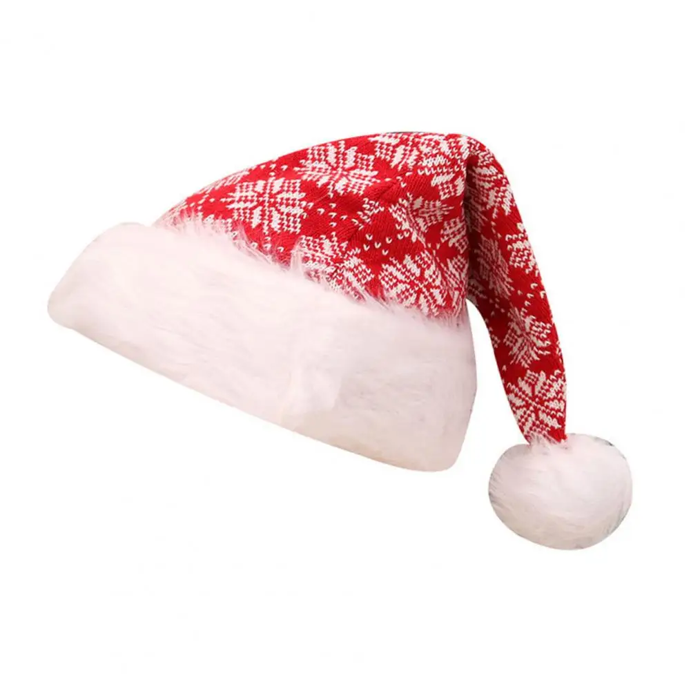 Fluffy Edge Christmas Hat Cozy Winter Headwear Festive Knit Santa Hat with Plush Ball Decor Elastic Anti-slip Design for New
Fluffy Edge Christmas Hat Cozy Winter Headwear Festive Knit Santa Hat with Plush Ball Decor Elastic Anti-slip Design for New