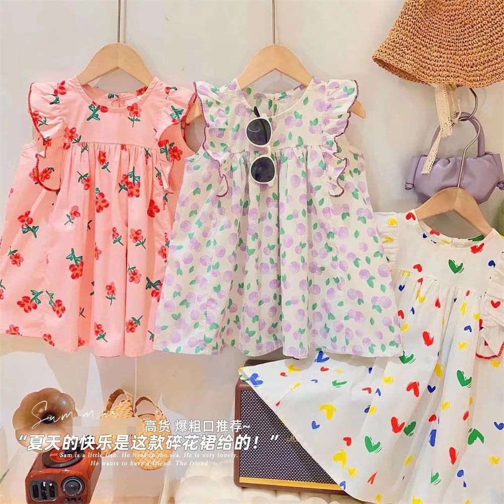 2023 Summer Kids New Products Small and Primary Children's Comfortable Flying Sleeve Baby Dress Girls Weet Pure Color Vest Skirt
2023 Summer Kids New Products Small and Primary Children's Comfortable Flying Sleeve Baby Dress Girls Weet Pure Color Vest Skirt