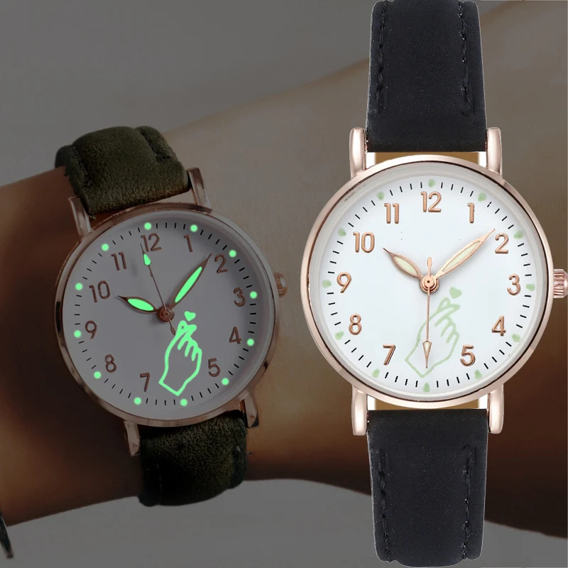 Classic Luminous Heart Ladies Wrist Watches Women Watches Casual Leather Strap Quartz Watch Clock Montre Femme Relogio Feminino
Classic Luminous Heart Ladies Wrist Watches Women Watches Casual Leather Strap Quartz Watch Clock Montre Femme Relogio Feminino