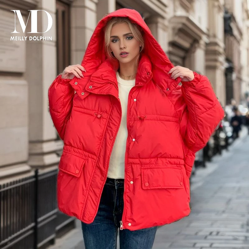 MEILLY DOLPHIN New Ladies Hooded Solid Color Big Pocket Women's Autumn Winter Jacket Coat Zipper Loose Warm Cotton Parka Clothes
MEILLY DOLPHIN New Ladies Hooded Solid Color Big Pocket Women's Autumn Winter Jacket Coat Zipper Loose Warm Cotton Parka Clothes