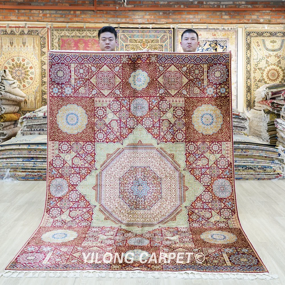 Шелковый персидский ковер ручной работы 5,6 'x 8,3', восточные коврики для гостиной (CQG26A)
Шелковый персидский ковер ручной работы 5,6 'x 8,3', восточные коврики для гостиной (CQG26A)