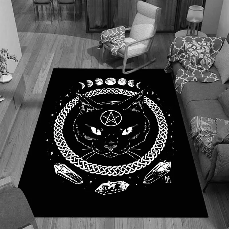 Satanic Cat Goat Impaled Throne Non-slip Area Rugs Large Mat for Living Room Comfortable Carpet Soft Rugs Bedroom Home Carpets
Satanic Cat Goat Impaled Throne Non-slip Area Rugs Large Mat for Living Room Comfortable Carpet Soft Rugs Bedroom Home Carpets