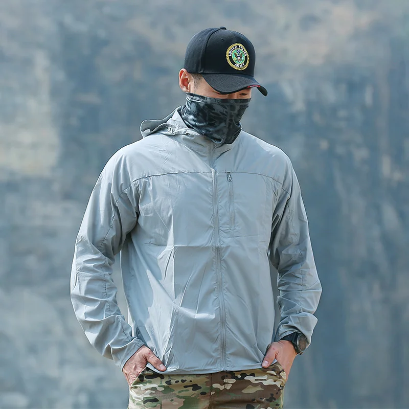 Outdoor Hiking Sun Protection Skin Clothes Tactical Jacket Mens Summer Thin Quick Dry Breathable Hooded Windbreaker Coat Tops
Outdoor Hiking Sun Protection Skin Clothes Tactical Jacket Mens Summer Thin Quick Dry Breathable Hooded Windbreaker Coat Tops