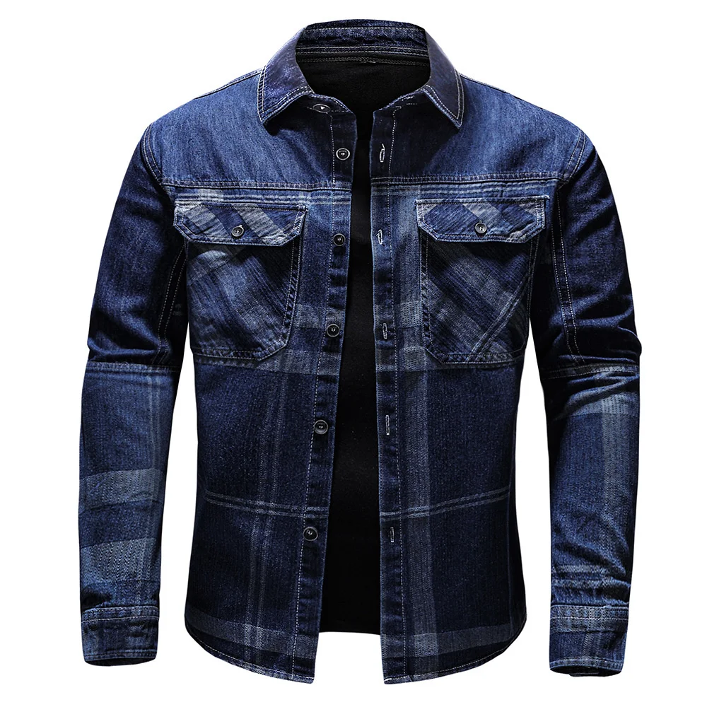 Mens Classic Plaid Shirts for MenBrand Quality Regular-Fit Long-Sleeve Denim Shirt Jacket
Mens Classic Plaid Shirts for MenBrand Quality Regular-Fit Long-Sleeve Denim Shirt Jacket