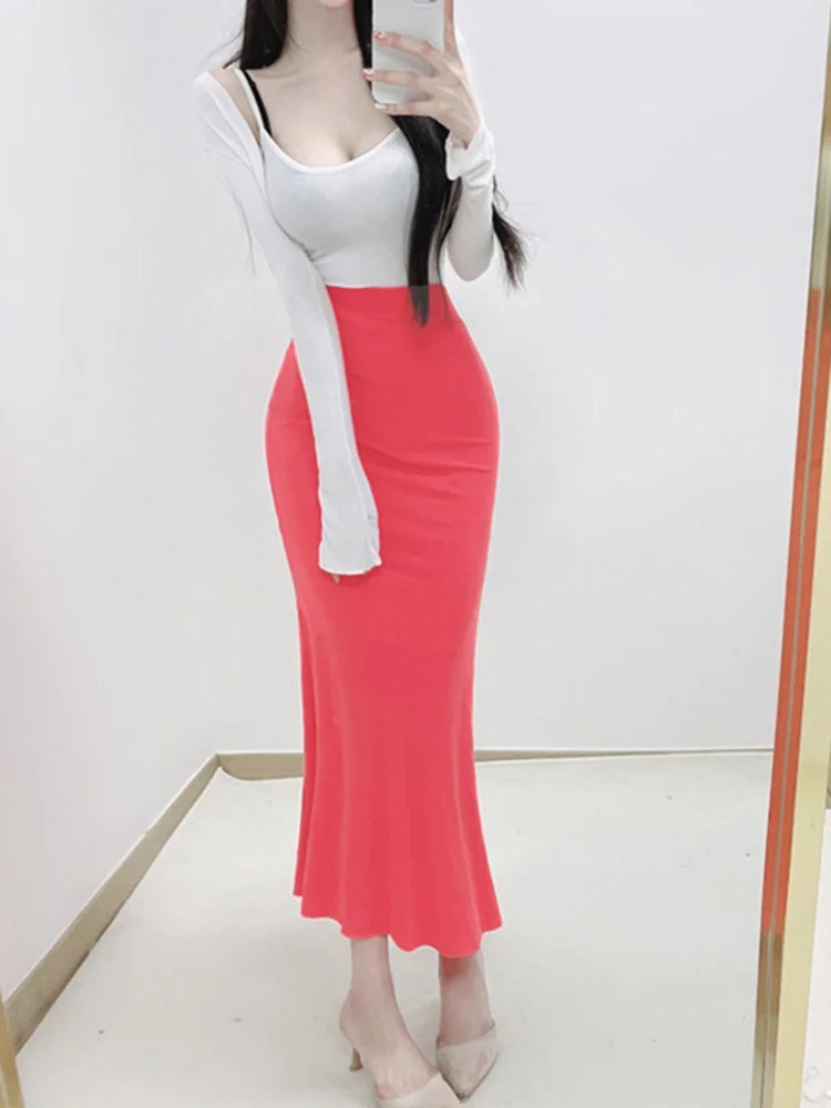 Sweet 2022 Korea New Skinny Sexy High Waist Slim Hip Wrapped Fishtail Skirt Purple Long Skirt Women OL Sweet Girl Female GJGK
Sweet 2022 Korea New Skinny Sexy High Waist Slim Hip Wrapped Fishtail Skirt Purple Long Skirt Women OL Sweet Girl Female GJGK