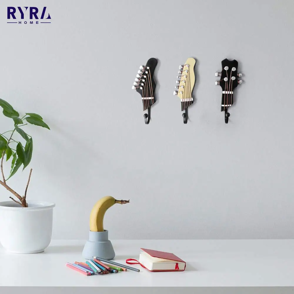 Music Home Resin Clothes Hat Hanger 3pcs/set Creative Guitar Heads Hooks Key Clothes Hat Coat Towel Wall Holder Storage Tools
Music Home Resin Clothes Hat Hanger 3pcs/set Creative Guitar Heads Hooks Key Clothes Hat Coat Towel Wall Holder Storage Tools