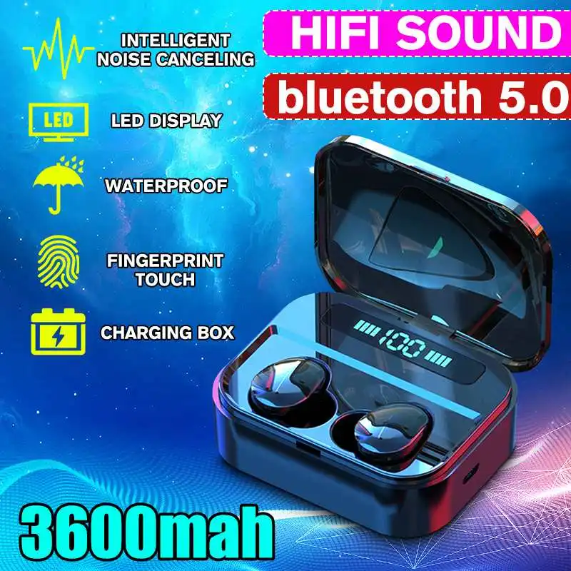 Wireless bluetooth Headphones Fingerprint Touch Mini In-ear Waterproof sweatproof 5.0/HD Call Sports Running Headset
Wireless bluetooth Headphones Fingerprint Touch Mini In-ear Waterproof sweatproof 5.0/HD Call Sports Running Headset