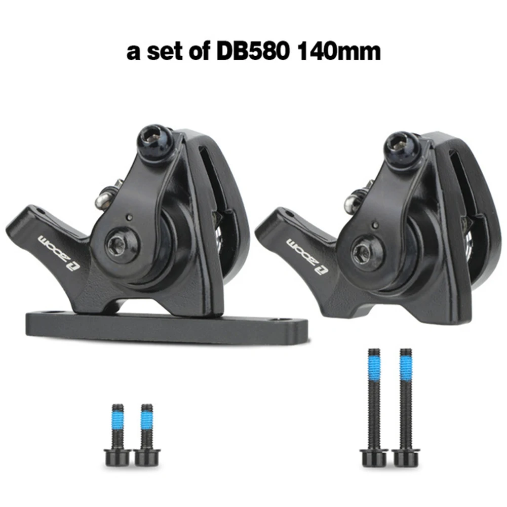 Double Calipers Bike Disc Brake Black Caliper 1 Pair Flat-mounted For 140 / 160mm Disc Mechanical Brake Practical
Double Calipers Bike Disc Brake Black Caliper 1 Pair Flat-mounted For 140 / 160mm Disc Mechanical Brake Practical