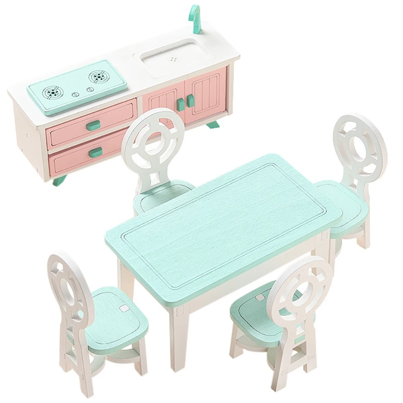 Wooden Dollhouse Furniture Set Mini Wooden Furniture Kit Dollhouse Furniture Mini Kitchen Mould For Kid Gifts 
Wooden Dollhouse Furniture Set Mini Wooden Furniture Kit Dollhouse Furniture Mini Kitchen Mould For Kid Gifts