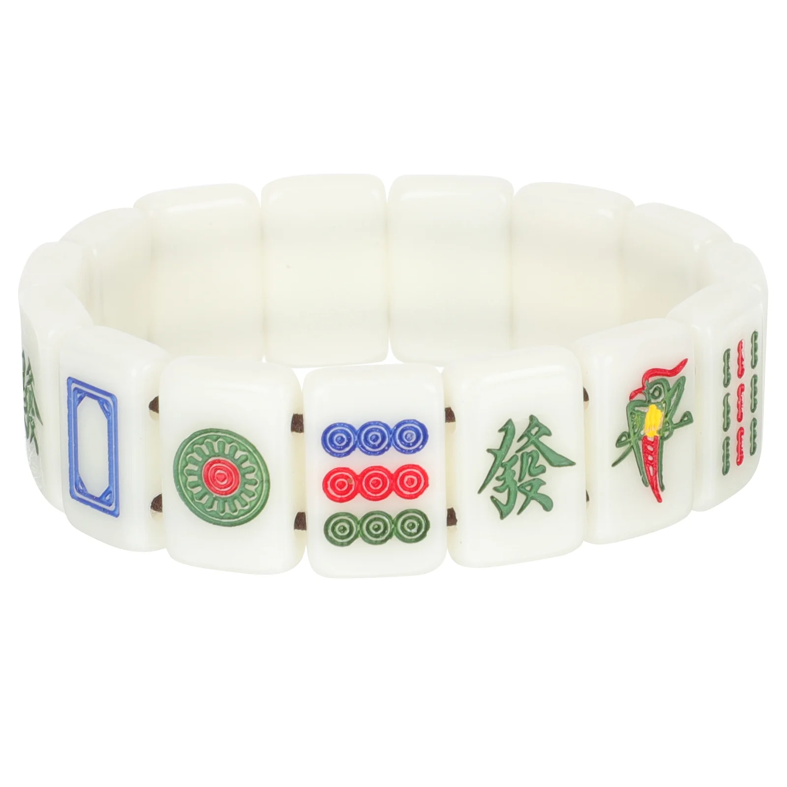 Mahjong Bracelet Bracelets Tile Jewelry Wristadjustable Stretch Women Decoration Couples Men Elastic Elasticity Gift Bead Lover
Mahjong Bracelet Bracelets Tile Jewelry Wristadjustable Stretch Women Decoration Couples Men Elastic Elasticity Gift Bead Lover