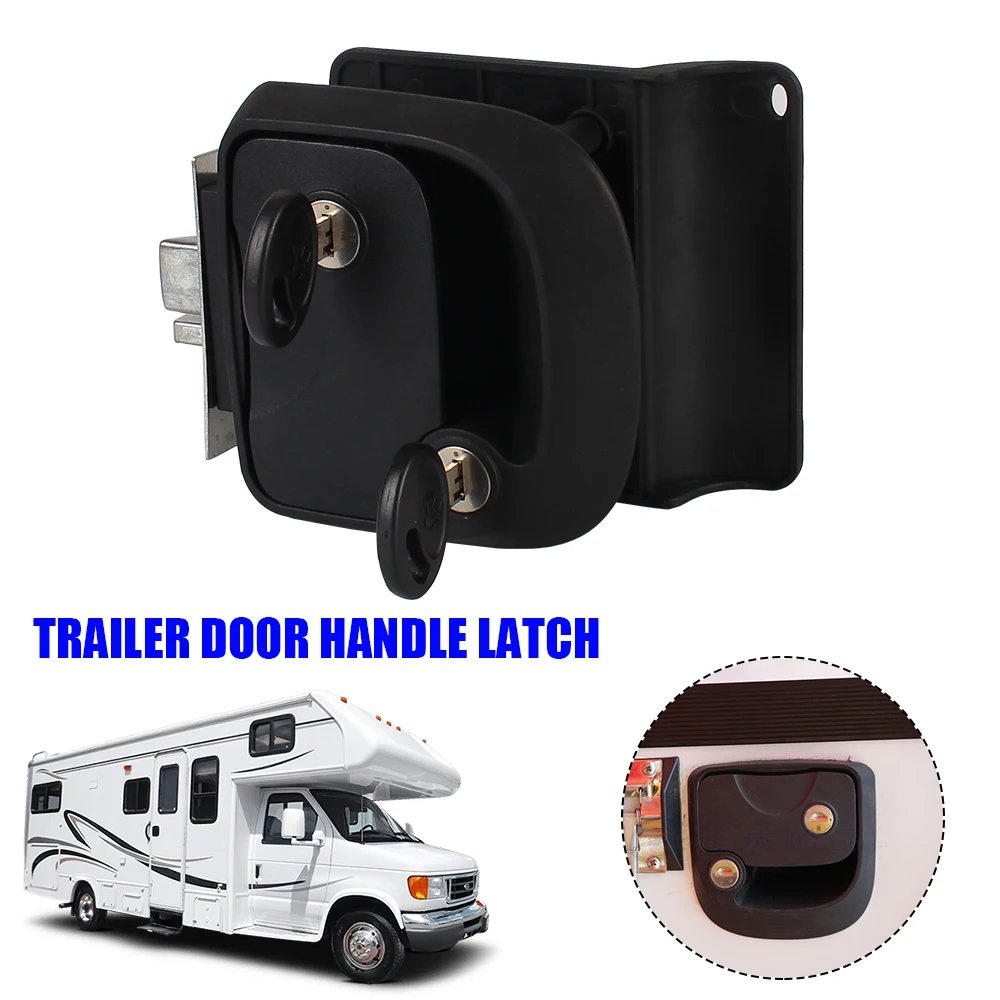 Double Open Door Lock Camper Accessories RV Camper Trailer Entry Door Lock Door Latch Handle with Keys
Double Open Door Lock Camper Accessories RV Camper Trailer Entry Door Lock Door Latch Handle with Keys