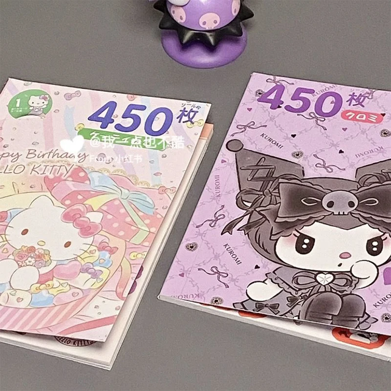 450 Stickers Hello Kitty Sanrio Kawaii Kuromi Mymelody Ledger Material Cute Cartoon Cinnamoroll Waterproof Stickers Diy Kid Gift
450 Stickers Hello Kitty Sanrio Kawaii Kuromi Mymelody Ledger Material Cute Cartoon Cinnamoroll Waterproof Stickers Diy Kid Gift