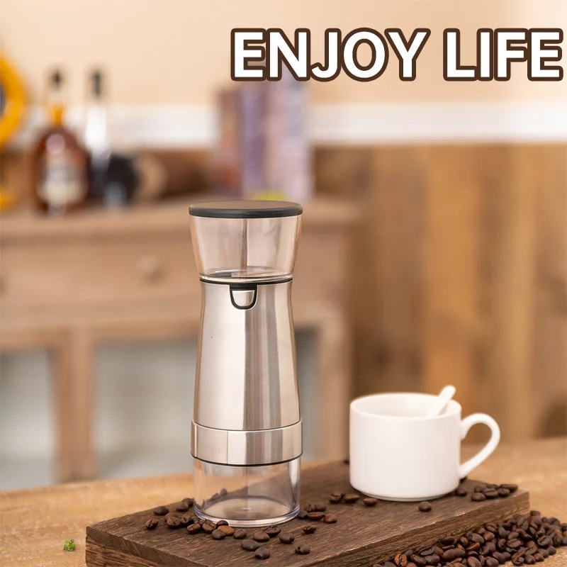 

Electric Coffee Grinder Portable USB Charging Coffee Bean Grinder Stainless Steel Coarse Grains Medicinal Herb Grinding Machine