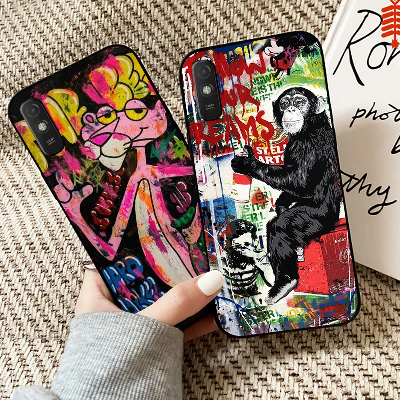 Street Graffiti Oil Painting Phone Case For Xiaomi Redmi 9A Case For Redmi 9AT Funda Soft Carcasa Black TPU Back
Street Graffiti Oil Painting Phone Case For Xiaomi Redmi 9A Case For Redmi 9AT Funda Soft Carcasa Black TPU Back