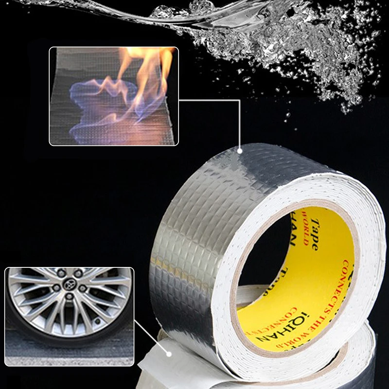 Aluminum Foil Butyl Rubber Self Adhesive Tape High Temperature Resistance Waterproof Stop Leak Tape for Wall Crack Duct Repair
Aluminum Foil Butyl Rubber Self Adhesive Tape High Temperature Resistance Waterproof Stop Leak Tape for Wall Crack Duct Repair
