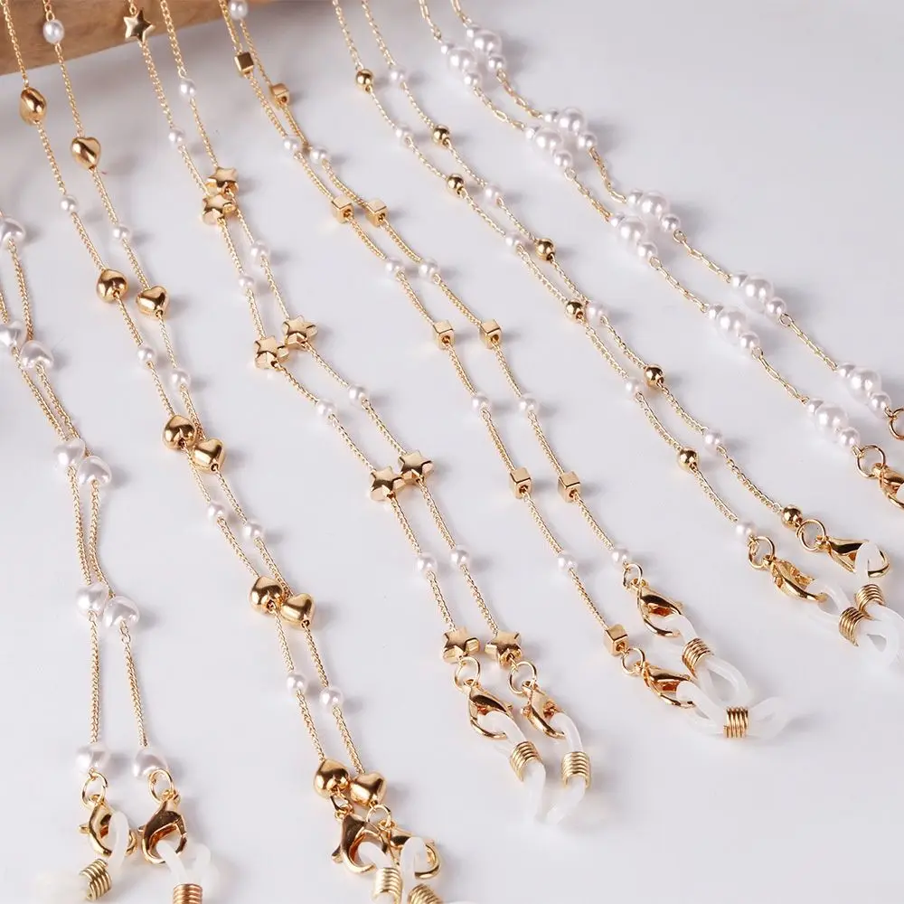 Pearl Gold Chain Glasses Accessory Anti Drop Lanyard Mask Extender Chain Halter Anti-lost Lanyard Chain Pearl Star Mask Chain
Pearl Gold Chain Glasses Accessory Anti Drop Lanyard Mask Extender Chain Halter Anti-lost Lanyard Chain Pearl Star Mask Chain