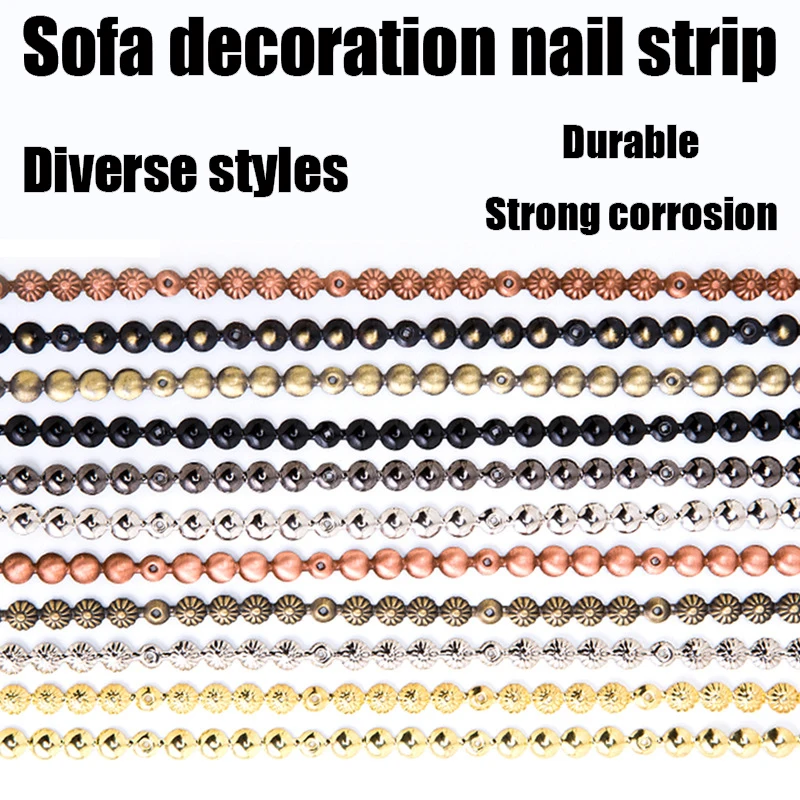 1 Meter Sofa Bubble Nail Copper Nail Willow Nail Antique Chrysanthemum Nail European and American Furniture Decoration Nail
1 Meter Sofa Bubble Nail Copper Nail Willow Nail Antique Chrysanthemum Nail European and American Furniture Decoration Nail