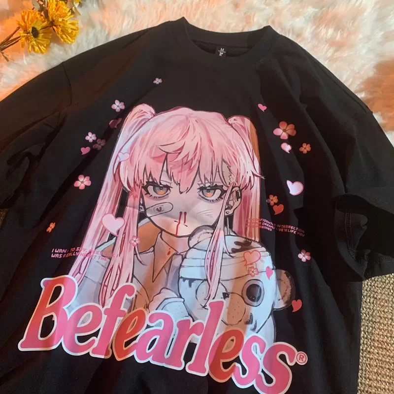 Футболка Y2k аниме топы для девочек кавайная футболка с коротким рукавом s винтажная одежда для любителей Pulover fairy grunge женская одежда 
Футболка Y2k аниме топы для девочек кавайная футболка с коротким рукавом s винтажная одежда для любителей Pulover fairy grunge женская одежда