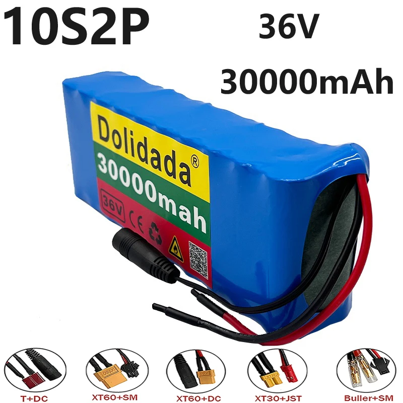 Air Express 10S2P 36V 30000mAh 18650 Lithium-ion Rechargeable Battery Pack for Scooters, Balance Bikes, Electric Bicycles,Etc
Air Express 10S2P 36V 30000mAh 18650 Lithium-ion Rechargeable Battery Pack for Scooters, Balance Bikes, Electric Bicycles,Etc
