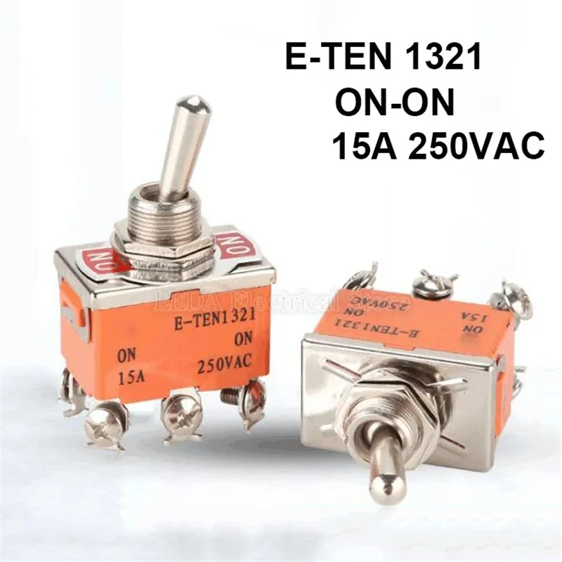2 шт. E-TEN1321 ON-ON 15A 250VAC тумблер кулисный переключатель устойчивый к высоким температурам ручка питания оранжевый
2 шт. E-TEN1321 ON-ON 15A 250VAC тумблер кулисный переключатель устойчивый к высоким температурам ручка питания оранжевый