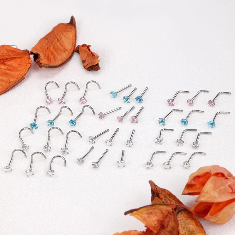 3Pcs Fashion Stainless Steel Zircon Nose Studs Star Shape Round Shape Heart Shape Nose Studs Set Body Piercing Jewelry For Women
3Pcs Fashion Stainless Steel Zircon Nose Studs Star Shape Round Shape Heart Shape Nose Studs Set Body Piercing Jewelry For Women