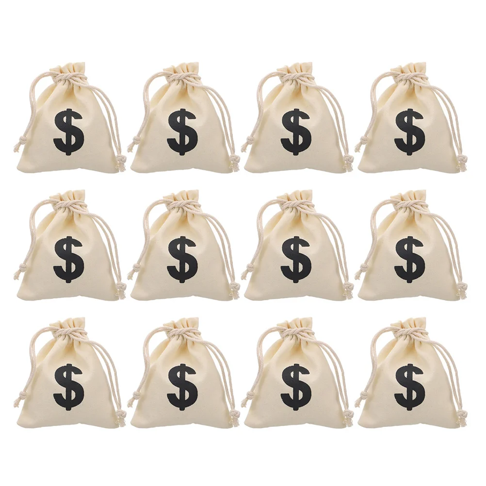12 Pcs Clothing Drawstring Storage Bag Burlap Gift Bags Treasure Dollar Sign Mini Money Pouch
12 Pcs Clothing Drawstring Storage Bag Burlap Gift Bags Treasure Dollar Sign Mini Money Pouch