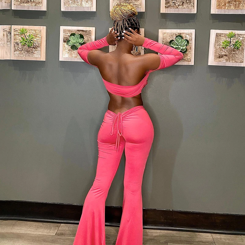 2023 Fall Pant Sets Sexy Solid Color Outfits Women's Backless Tank Top Set Two Piece Pants Set Women Clothing 2023 New Arrivals
2023 Fall Pant Sets Sexy Solid Color Outfits Women's Backless Tank Top Set Two Piece Pants Set Women Clothing 2023 New Arrivals