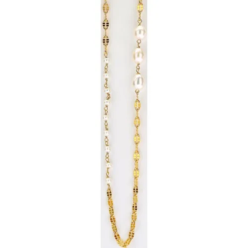 Sufi Design, 24K Gold Plated, Big size Real Leaf, Silver Pearl Necklace Hbr3283
Sufi Design, 24K Gold Plated, Big size Real Leaf, Silver Pearl Necklace Hbr3283