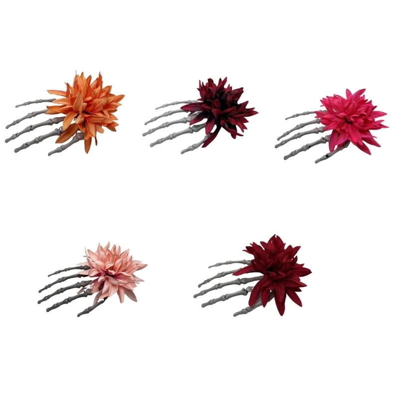 Skeleton Hand Rose Flower Hairclip Novelty Halloween Hair Grip Women Party Headpiece Hair Decorations Photo Accessories
Skeleton Hand Rose Flower Hairclip Novelty Halloween Hair Grip Women Party Headpiece Hair Decorations Photo Accessories