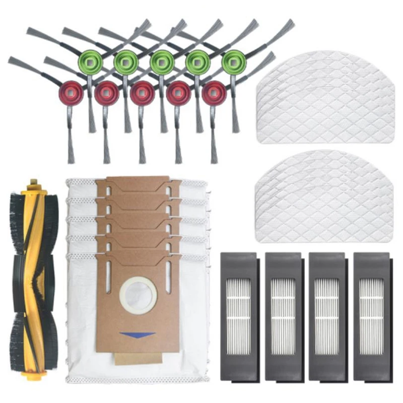 For Ecovacs Deebot OZMO T8 Sweeping Robot Vacuum Cleaner Main Brush Side Brush Filter Disposable Cleaning Mop Dust Bags
For Ecovacs Deebot OZMO T8 Sweeping Robot Vacuum Cleaner Main Brush Side Brush Filter Disposable Cleaning Mop Dust Bags
