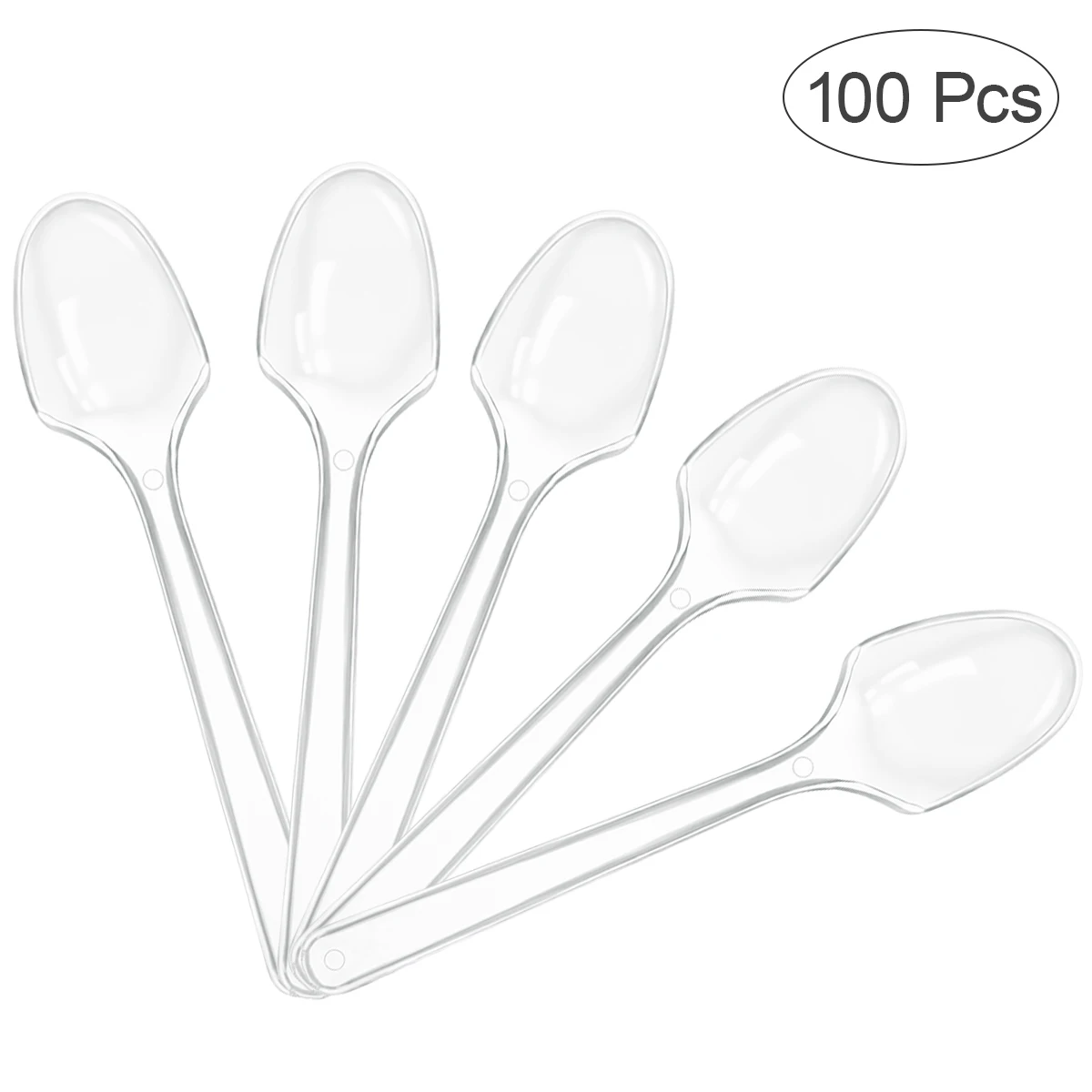 BESTOMZ 100PCS Mini Transparent Plastic Spoons Disposable Flatware Spoons for Jelly Ice Cream Dessert Appetizer
BESTOMZ 100PCS Mini Transparent Plastic Spoons Disposable Flatware Spoons for Jelly Ice Cream Dessert Appetizer