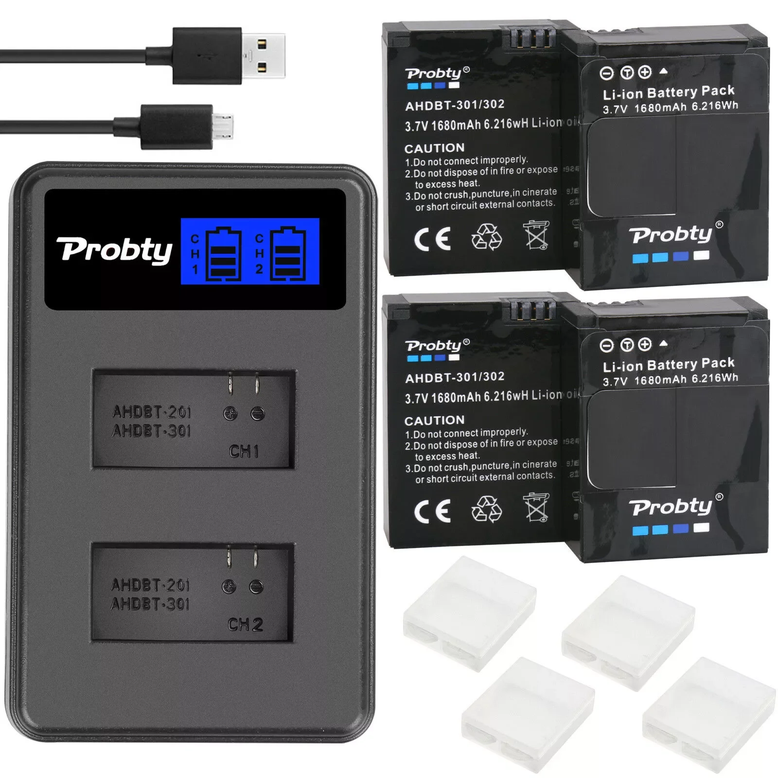 Original pro-bty For GoPro Hero3 Hero3+ hero 3 hero 3+ battery +LCD dual charger for go pro AHDBT-301 action camera accessory
Original pro-bty For GoPro Hero3 Hero3+ hero 3 hero 3+ battery +LCD dual charger for go pro AHDBT-301 action camera accessory