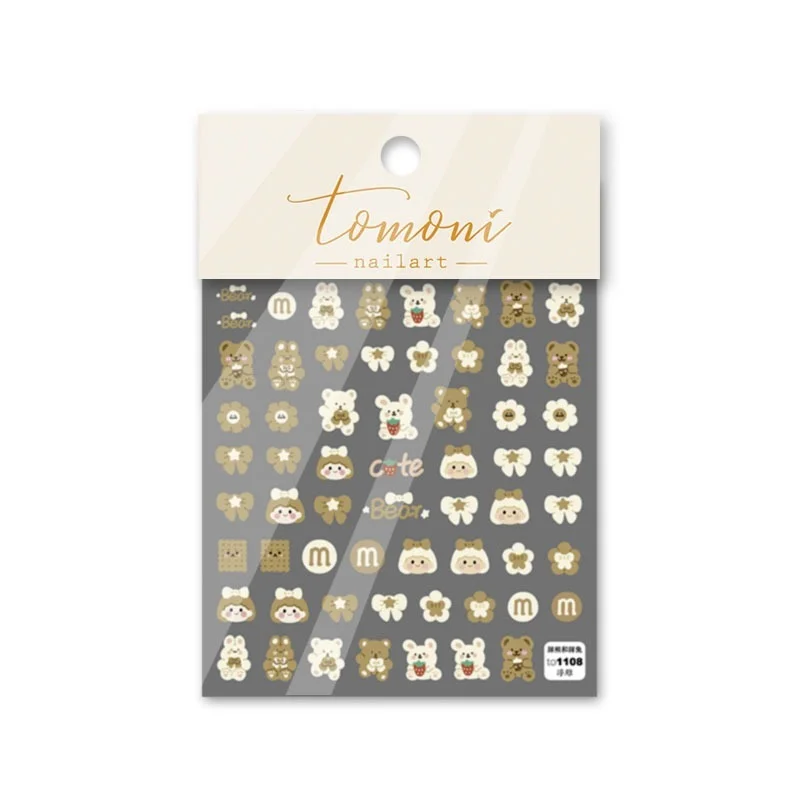 5D Anime Cream Bear Nail Stickers Rabbit Cookie Bow and Little Girl Nail Art Decoration Decals Adhesive Tattoo on Nails Manicure
5D Anime Cream Bear Nail Stickers Rabbit Cookie Bow and Little Girl Nail Art Decoration Decals Adhesive Tattoo on Nails Manicure
