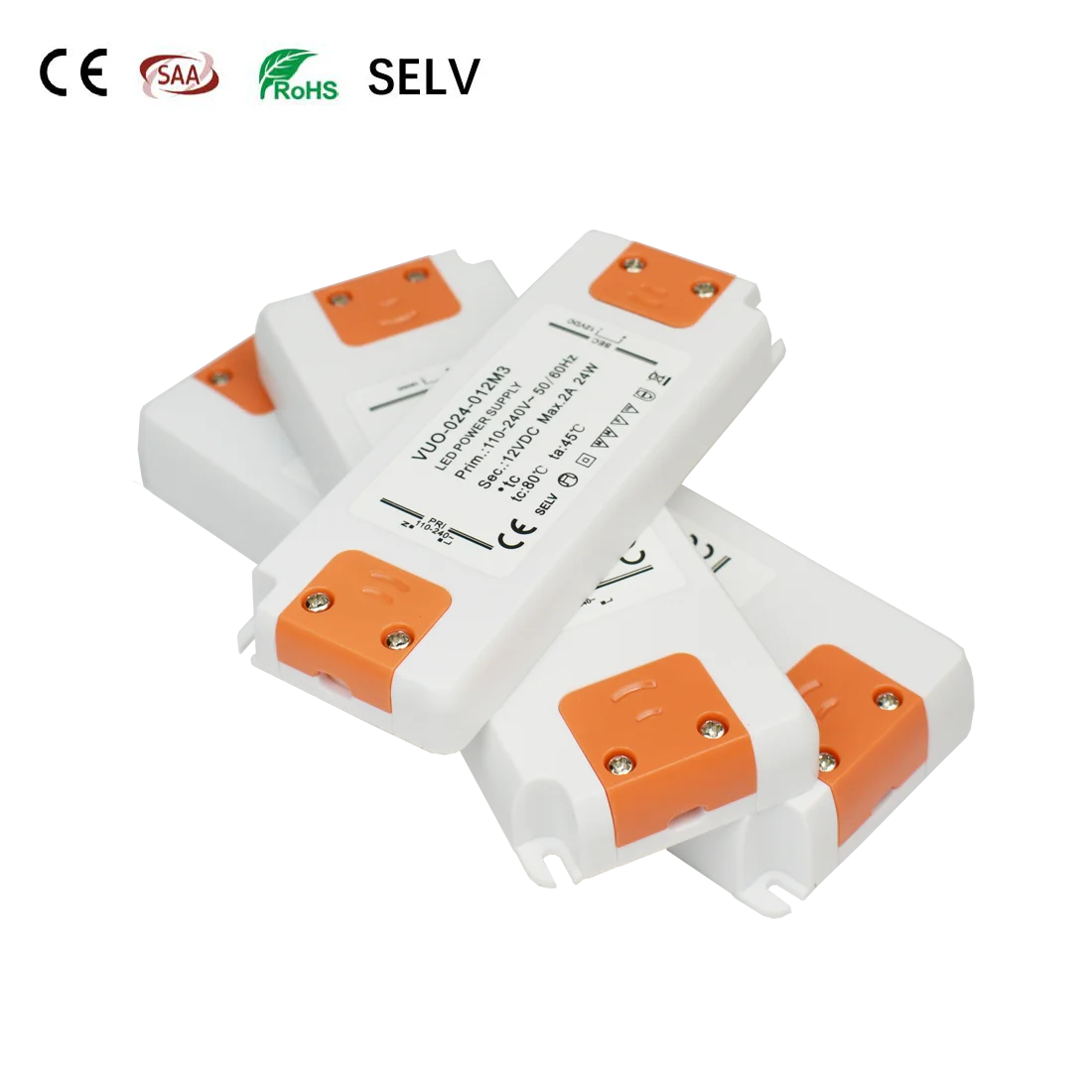 

12 Volt Power Supply LED Driver 24W 40W 60W Input AC 110V 240V to 12V DC Lighting Transformer Adapter for COB Strip Neon Light