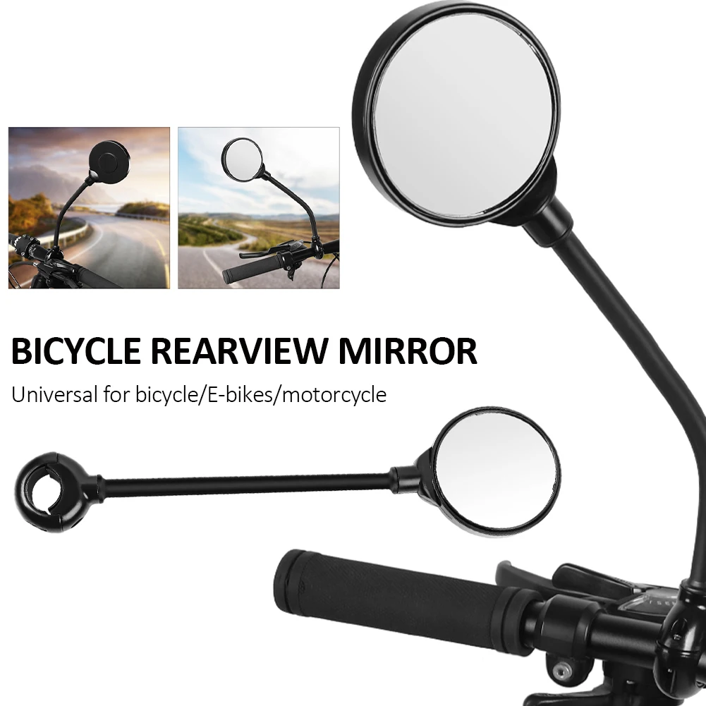 1PCS Universal Bicycle Rearview Mirror Adjustable Wide Range Back Side Reflector Handle Rear View Mirror For MTB Road Bike
1PCS Universal Bicycle Rearview Mirror Adjustable Wide Range Back Side Reflector Handle Rear View Mirror For MTB Road Bike