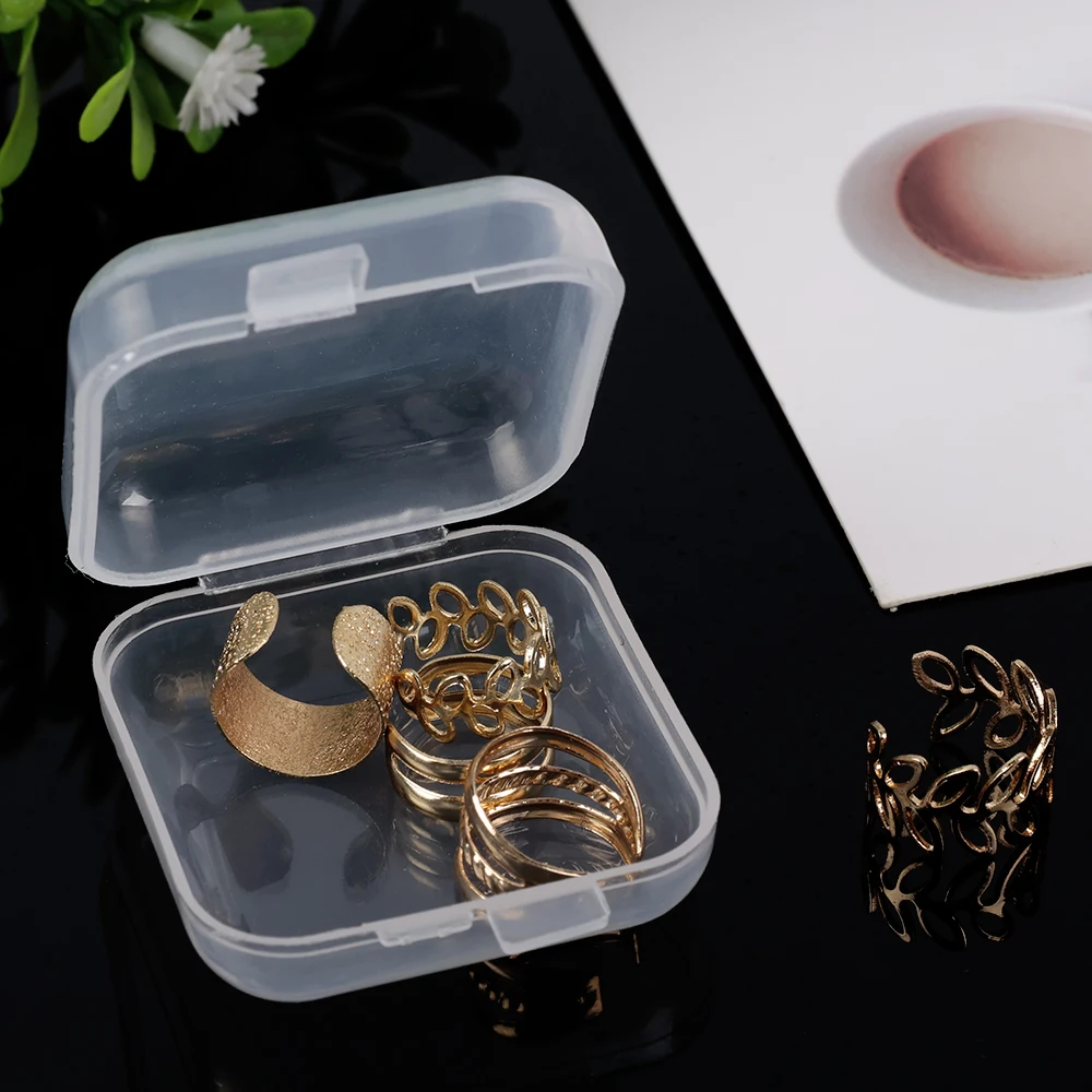 10Pcs Mini Transparent Jewelry Box Plastic Earrings Beads Pills Earphone Storage Box Square Container Organizer Case
10Pcs Mini Transparent Jewelry Box Plastic Earrings Beads Pills Earphone Storage Box Square Container Organizer Case