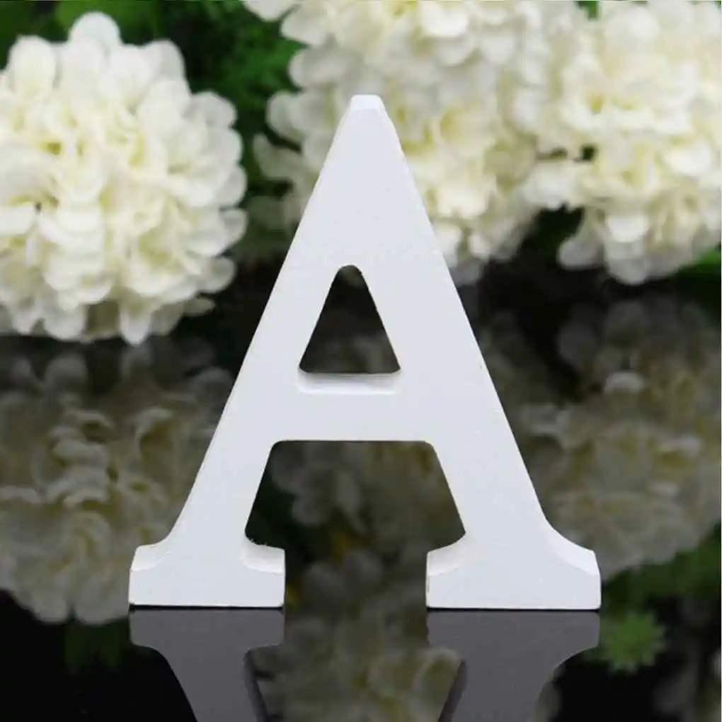 Hot! 1PC 8CM White Wooden Letter English Alphabet DIY Personalised Name Design Art Craft Free Standing Heart Wedding Home Decor
Hot! 1PC 8CM White Wooden Letter English Alphabet DIY Personalised Name Design Art Craft Free Standing Heart Wedding Home Decor