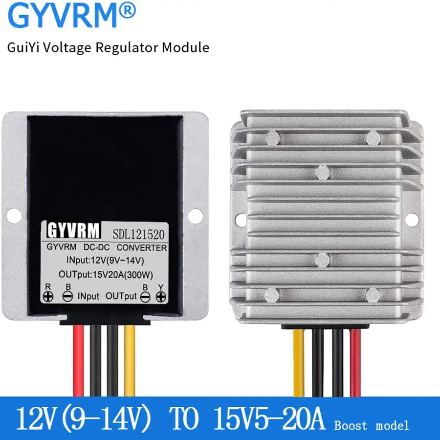 DC DC Power Conventer 12V to 15V 5A 10A 15A 20A DC power boost module 9-14V to 15V DC power converter DC-DC regulator
DC DC Power Conventer 12V to 15V 5A 10A 15A 20A DC power boost module 9-14V to 15V DC power converter DC-DC regulator