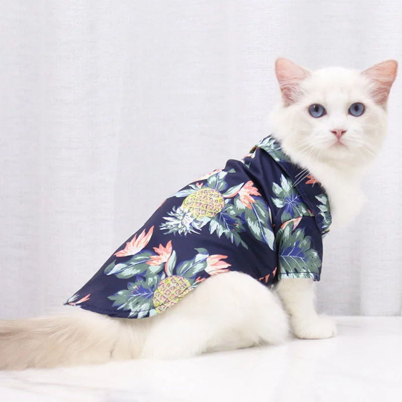 Breathable Cat Clothes Hawaiian Pet Products Beach Shirts For Small Large Dog T-Shirt Clothing Summer Chihuahua Pet Vest/Multico
Breathable Cat Clothes Hawaiian Pet Products Beach Shirts For Small Large Dog T-Shirt Clothing Summer Chihuahua Pet Vest/Multico