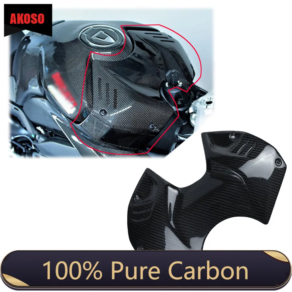 

100% Twill Weave Dry Carbon Fiber Tank Airbox Cover For Ducati Streetfighter V4 / V4S Motorcycle Body Parts Kit Accessories