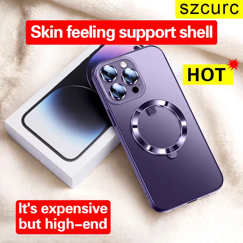 For iPhone 14 pro max phone case stand iphone13 Phone case frosted transparent 14plus new all-inclusive metal magnetic 13pro
For iPhone 14 pro max phone case stand iphone13 Phone case frosted transparent 14plus new all-inclusive metal magnetic 13pro