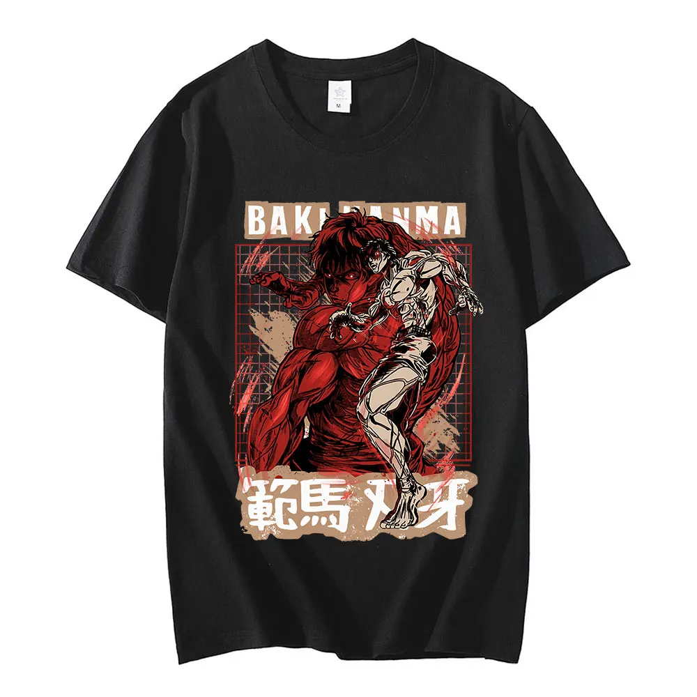 Anime Baki Hanma Graphics T Shirt Manga The Grappler Yujiro Men's Casual Cotton Gothic Short Sleeve T-shirts Streetwear Unisex
Anime Baki Hanma Graphics T Shirt Manga The Grappler Yujiro Men's Casual Cotton Gothic Short Sleeve T-shirts Streetwear Unisex