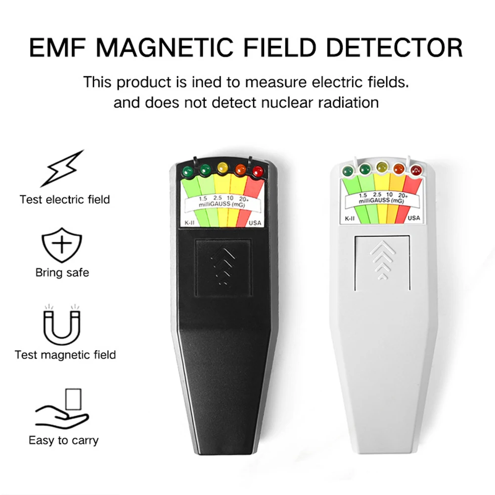 1Pc K2 Electromagnetic Field EMF Gauss Meter Ghost Hunting Detector Portable KII EMF Magnetic Field Detector 5 LED Gauss Meter
1Pc K2 Electromagnetic Field EMF Gauss Meter Ghost Hunting Detector Portable KII EMF Magnetic Field Detector 5 LED Gauss Meter